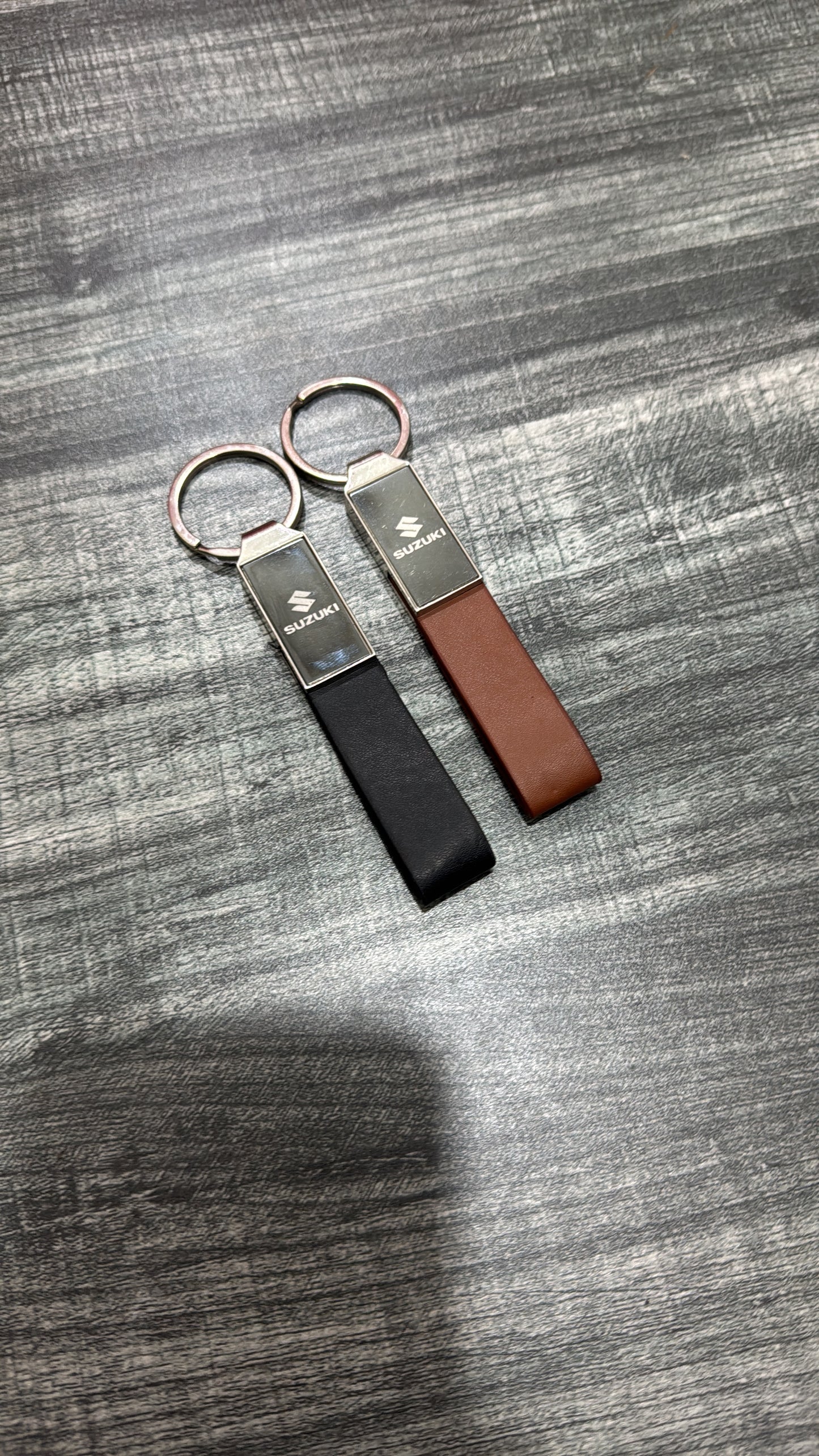 Lather key chain Suzuki