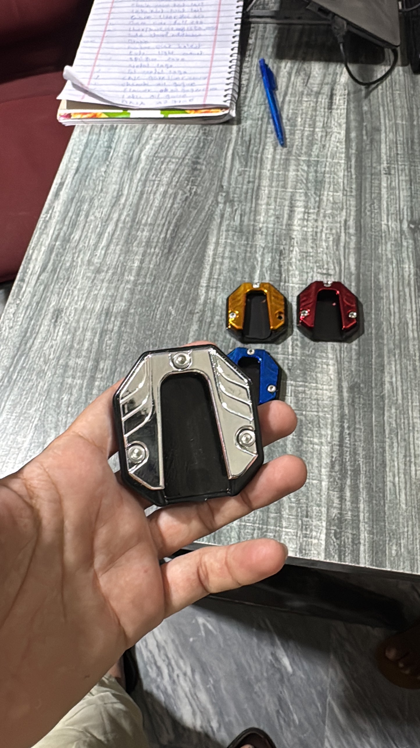Side stand metal cover