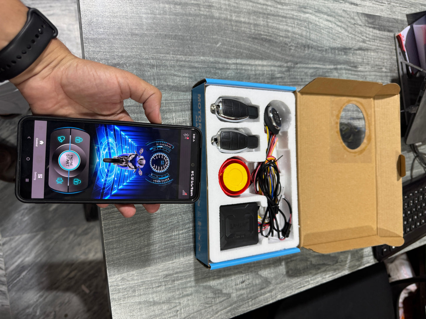 Hjg app control alram kit