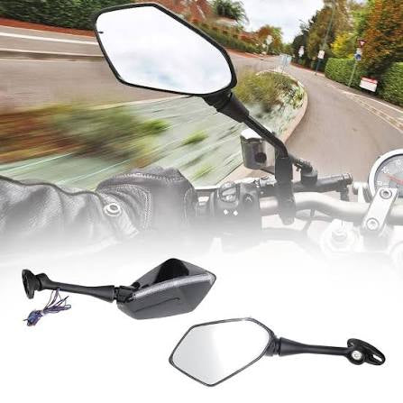 Mirror with double indicator