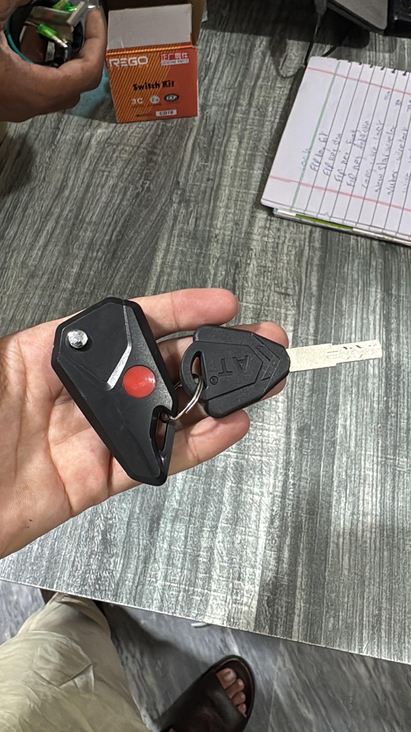 125 folding key switch kit