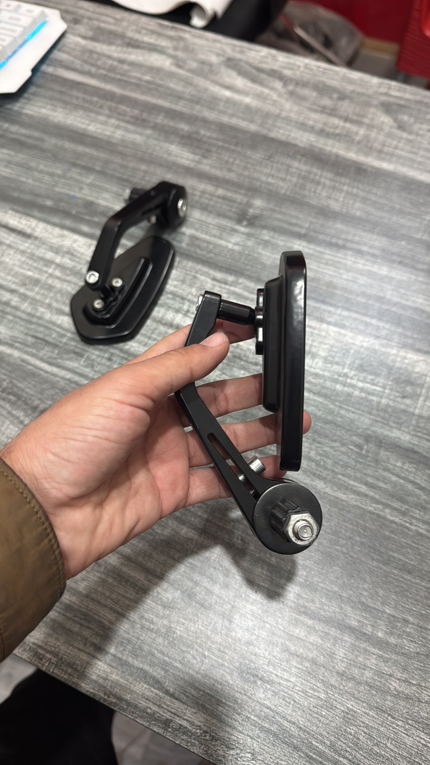 Bar end mirror