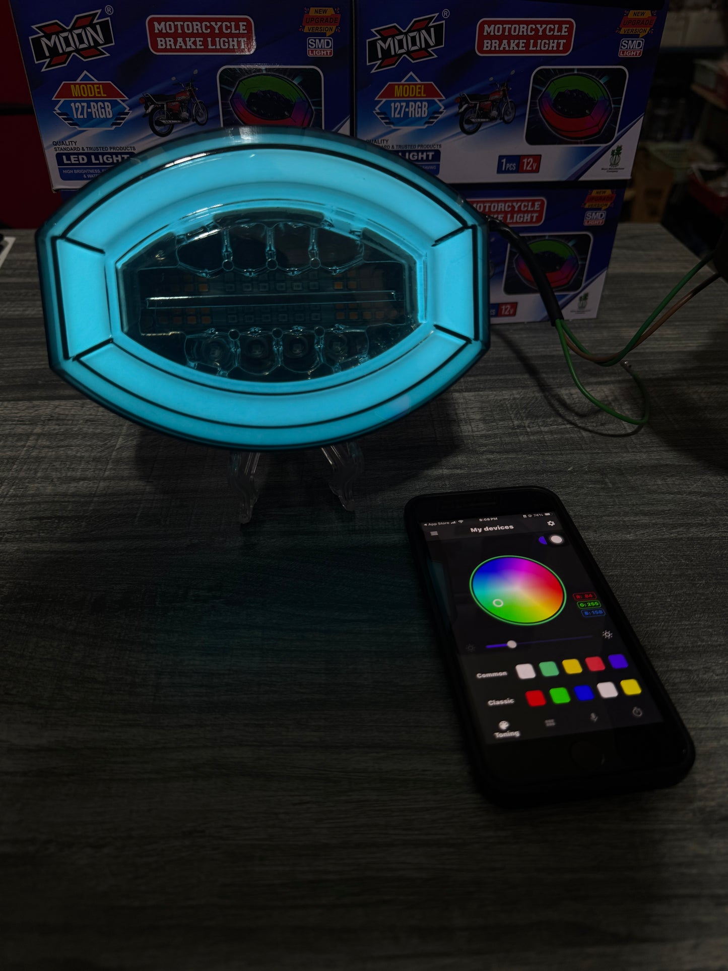 Moon back with app control 125
