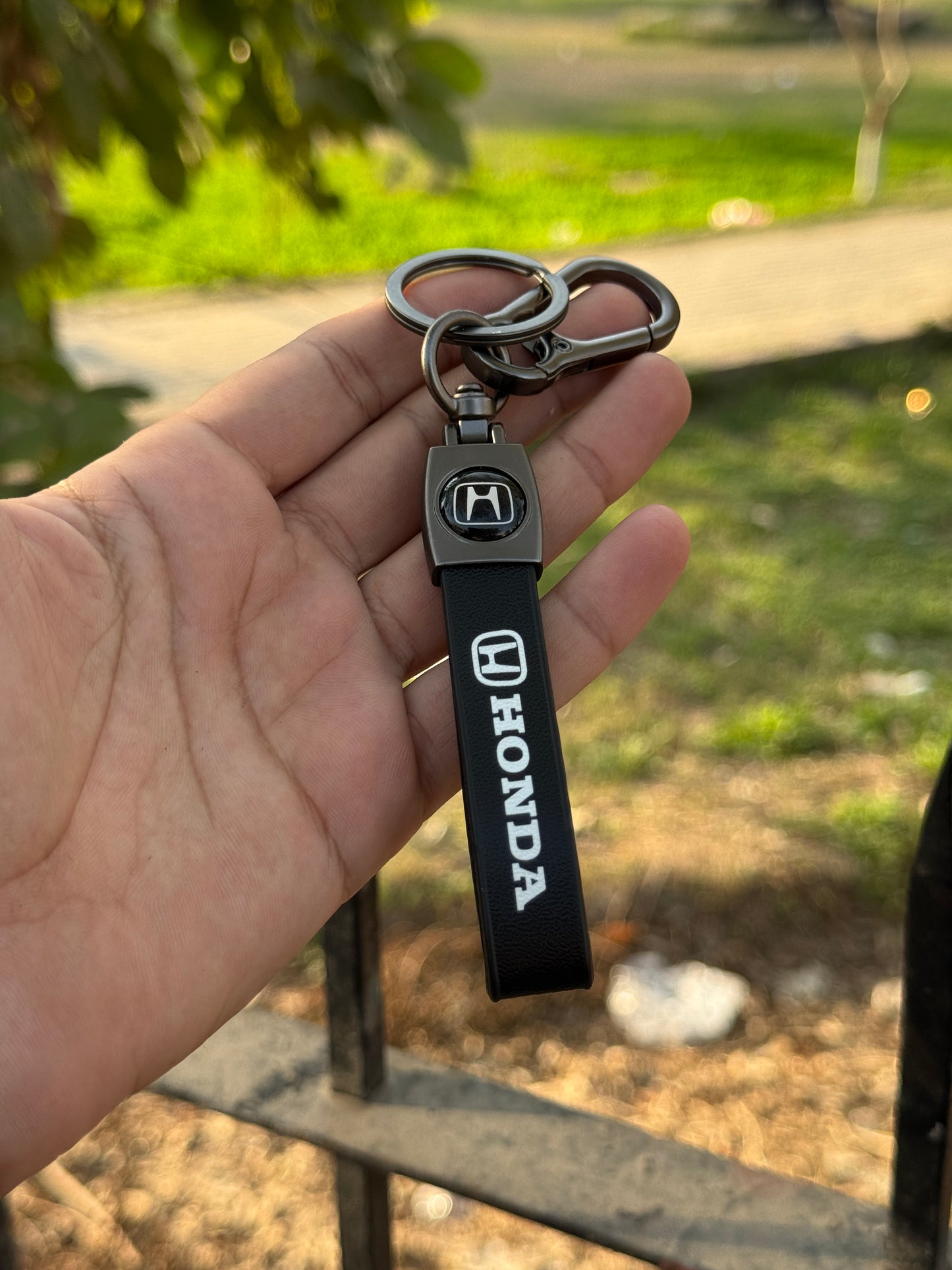Imported lather key chain