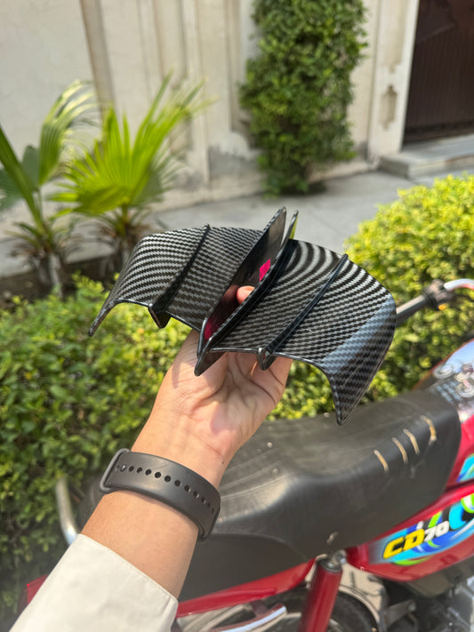 Side wing let carbon clour