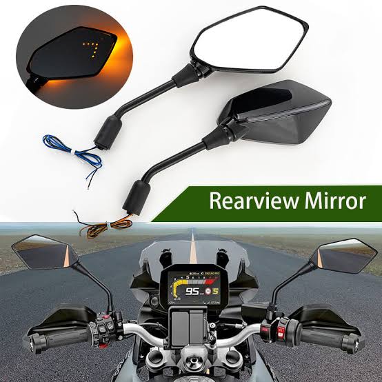 Mirror with double indicator